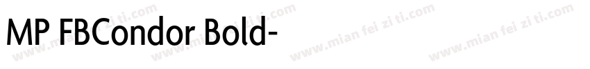 MP FBCondor Bold字体转换